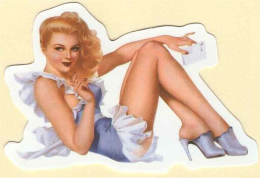 Pin-Up-Girl-Aufkleber