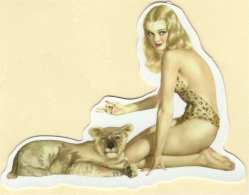 Sticker Pin Up Girl