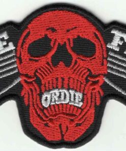 Live Free Or Die Applique Iron On Patch