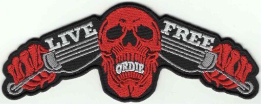 Live Free Or Die stoffen opstrijk patch