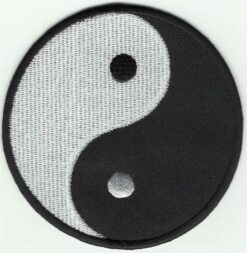 Yin en Yang stoffen opstrijk patch