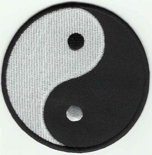 Yin und Yang Applikation zum Aufbügeln