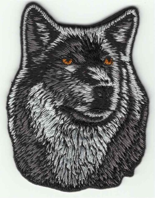 Wolf stoffen opstrijk patch