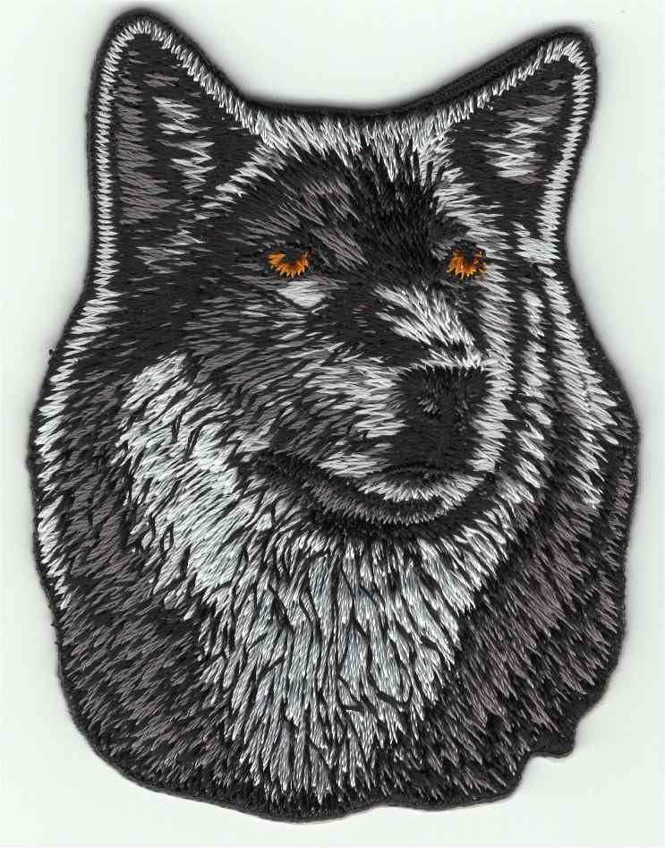Loup Applique Fer Sur Patch