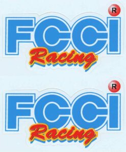 FCCI Racing sticker set