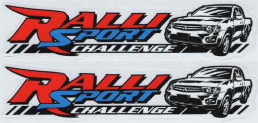 Ralli Sport Challenge chrome sticker set