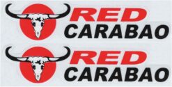 Red Carabao sticker set