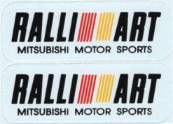 Mitsubishi Ralliart sticker set