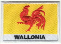 Aufnäher mit Wallonien-Flagge zum Aufbügeln