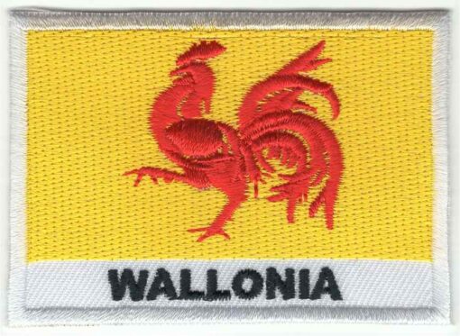 Wallonia vlag stoffen opstrijk patch