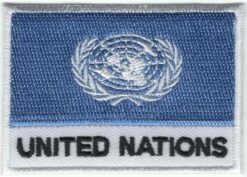 Écusson thermocollant avec drapeau des Nations Unies