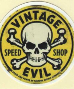 Vintage Evil Speed Shop sticker