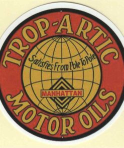 Manhattan Oil Co. Autocollant Trop Arctic Motor Oils