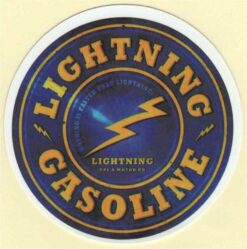 Lightning Gasoline sticker