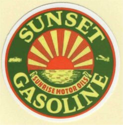 Sunset Gasoline sticker