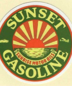 Sunset Gasoline sticker