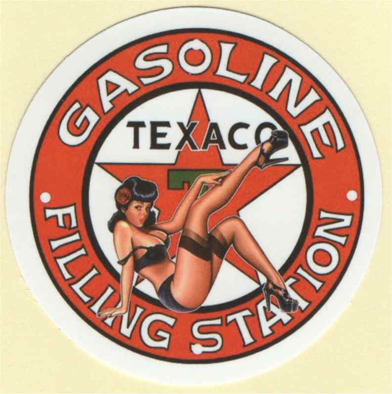 Texaco Pin Up Girl Aufkleber