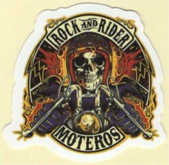Rock and Rider Motoros-Aufkleber