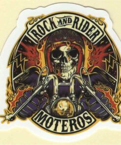 Rock and Rider Motoros-Aufkleber