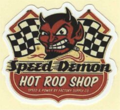 Autocollant Speed Demon Hot Rod Shop