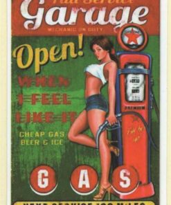 Sticker Garage Pin Up Girl