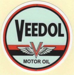 Autocollant d'huile de moteur Veedol