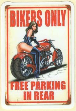 Bikers Only Pin Up Girl Aufkleber