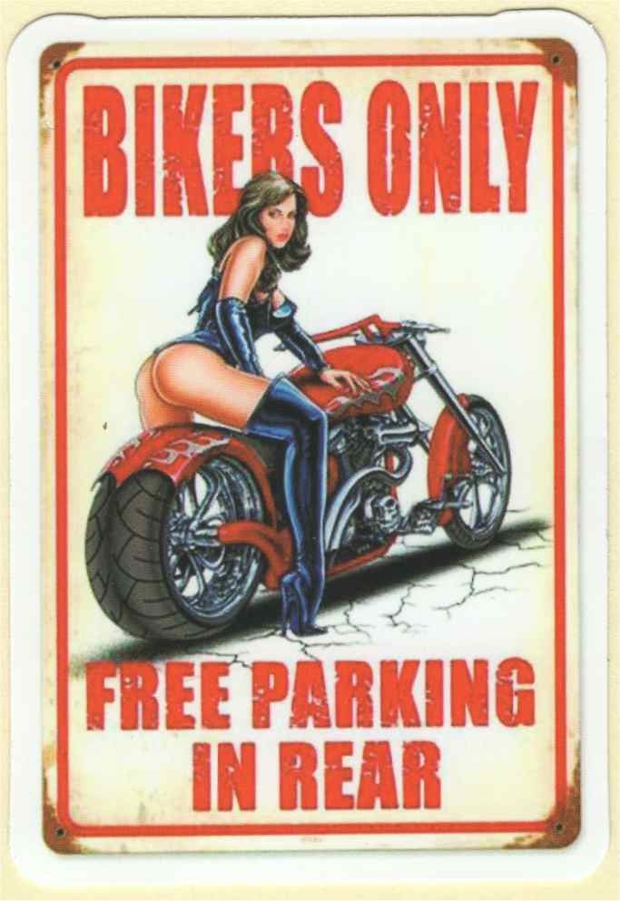 Sticker Bikers Only Pin Up Girl