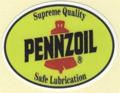 Autocollant d'huile moteur Pennzoil