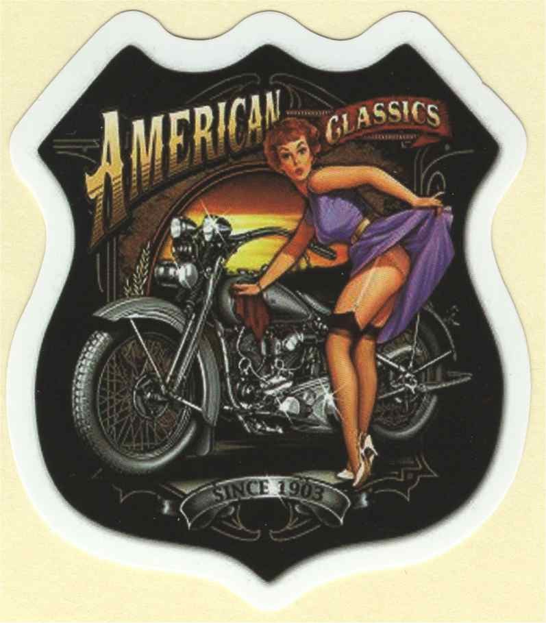 American Classics Pin-Up-Girl-Aufkleber