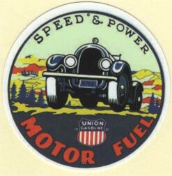 Autocollant Speed Power Motor Fuel Hotrod