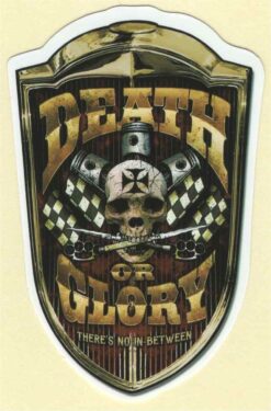 Death Glory-Aufkleber
