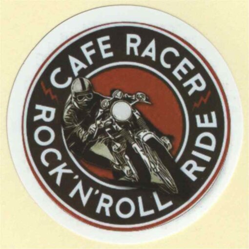 Cafe Racer Rock'N'Roll Ride sticker