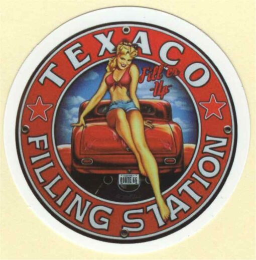 Texaco Pin Up Girl sticker