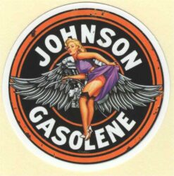 Johnson Gasolene-Aufkleber