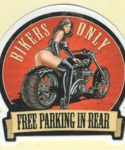 Bikers Only Pin Up Girl Aufkleber