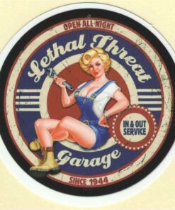 Lethal Threat Garage Pin-Up sticker