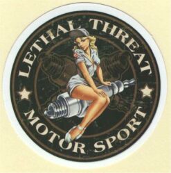 Lethal Threat Motor Sport Pin-Up sticker
