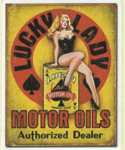 Lucky Lady Motor Oils sticker