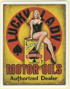 Lucky Lady Motor Oils-Aufkleber