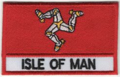 Isle of Man stoffen opstrijk patch