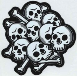 Doodshoofd skull sticker