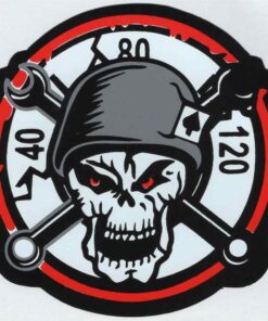 Totenkopf-Ace-Aufkleber