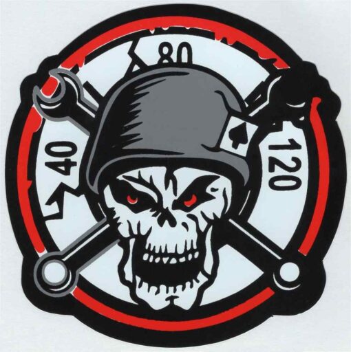 Skull Ace sticker