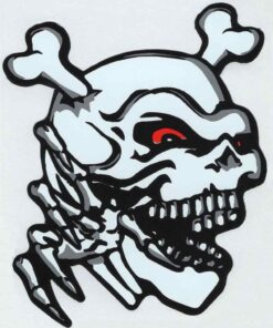 Doodshoofd skull sticker