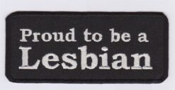Proud to be a Lesbian stoffen opstrijk patch