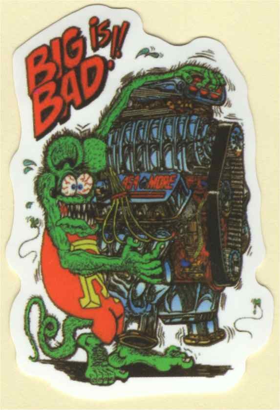 Rat Fink Big Bad Aufkleber