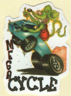 Rat Fink Mega Cycle sticker