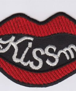 Kiss Me stoffen opstrijk patch