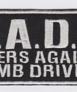 B.A.D.D. Bikers against dumb drivers patch patch